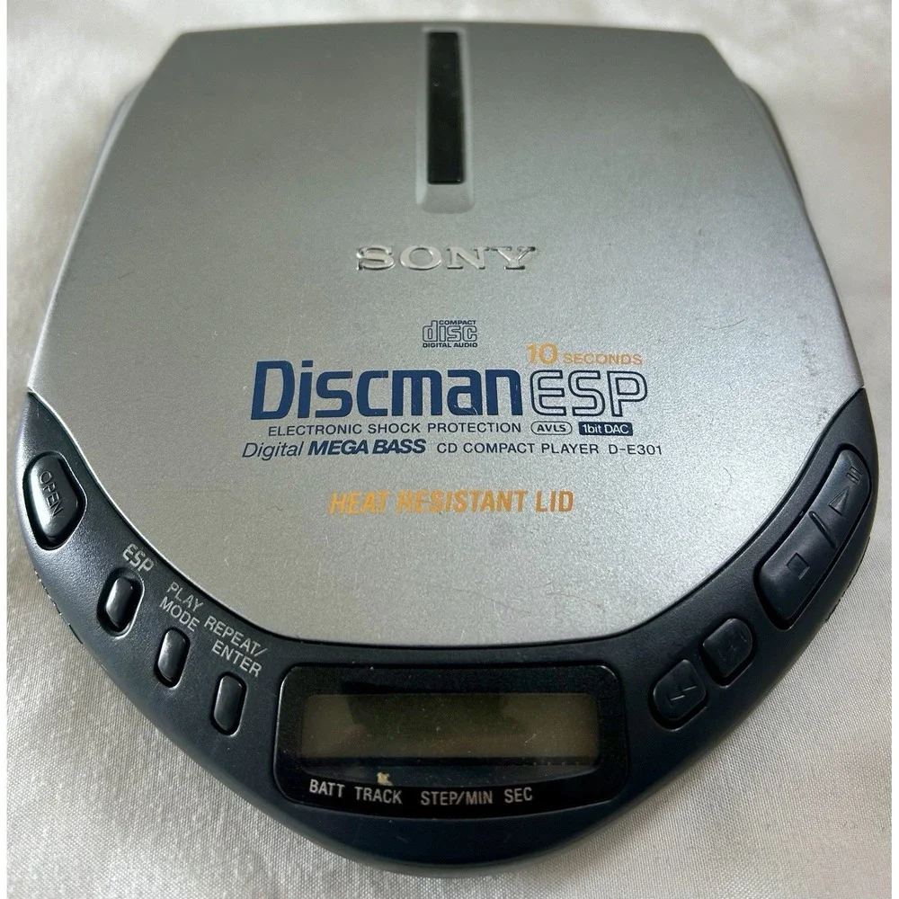 Sony Discman D-E301 ESP Mega Bass Portable CD Player – Tested Working